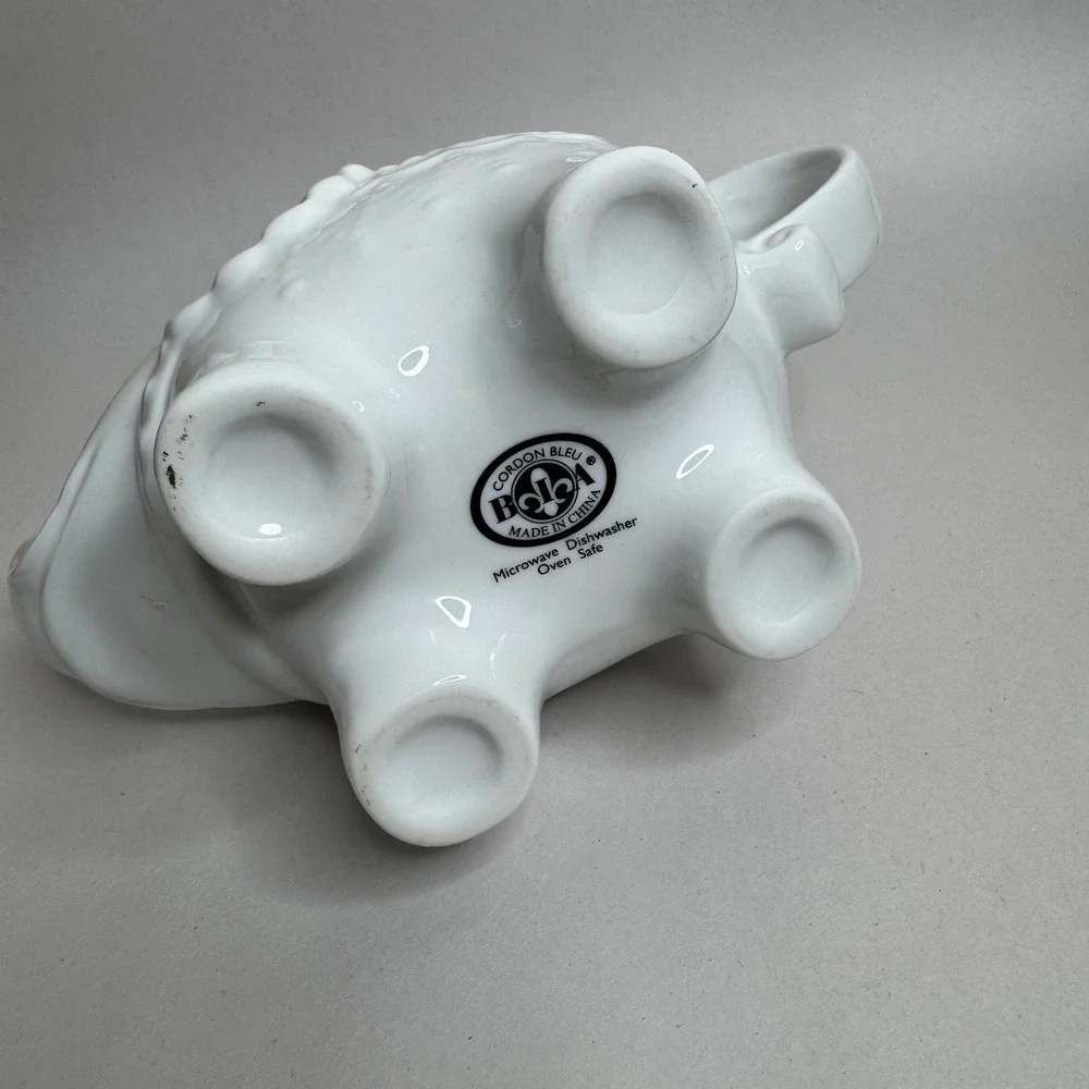 Gordon‎ Bleu White Ceramic Elephant Teapot